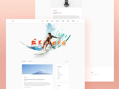 Cortana - Landing Page beach minimal clean blog food crazy surf designer designer clean uxdesign ecommerce travel website home page 2019 trend minimalist genius site retro splash landing trip surfboard webdesign ui illustration ux hero review web design webdesign uidesign uxdesign