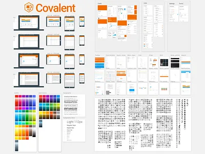 Covalent Material Design Sketch Template [beta] angular apps charts colors d3 dashboard icons material design sketch