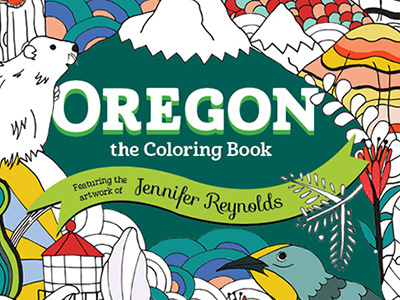 Coloring Book Cover coloring book illustration line art nature