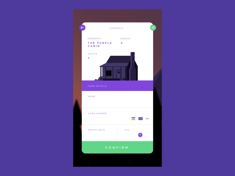 Daily UI Challenge #002 - Checkout 002 aep animation app checkout daily ui illustration ui ux