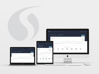Responsive Graphs app application chart charts clean design graph graphs interface ui user interface web app