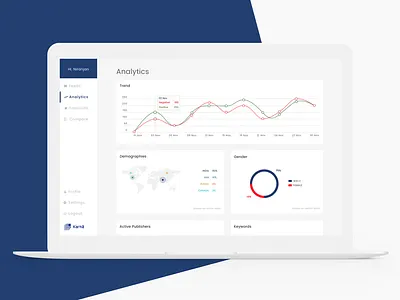 Karnā analytics design digital graphic minimal ui user experience user interface ux visual guideline