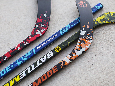 Mode Hockey battle branding camo design hockey ice identity illustration logo pattern product stick