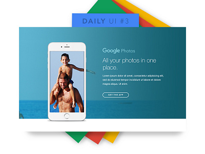 Daily UI 03: Landing Page daily ui google landing page photos ui ux web design website