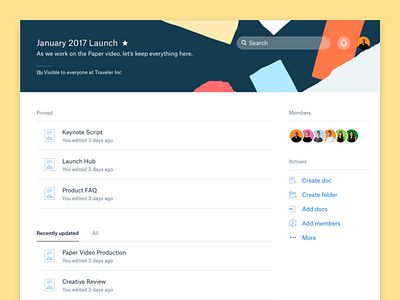 Dropbox Paper Projects dropbox dropbox paper