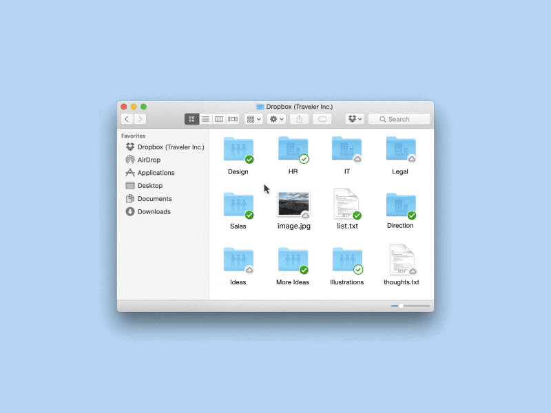 Smart Sync | Work without limits business cloud desktop dropbox hard drive infinite local save smart space ui ux