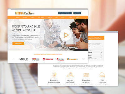 MediaRadar - Web Design design development digital index interaction interactive redesign ui user experience ux web design website