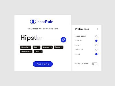 Day 7 of '100 Days of UI' - Settings daily font selector ui