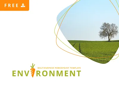 Free PowerPoint Template "Environment" eco environment free freebie nature powerpoint ppt pptx presentation slide slides template