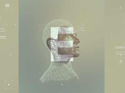 Comp Experiment comp editorial face home homepage landing landingpage scifi typography ui ux