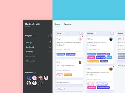 Not another Trello card design cards collaboration kanban measure work pay for task product design project management tags task management trello ui