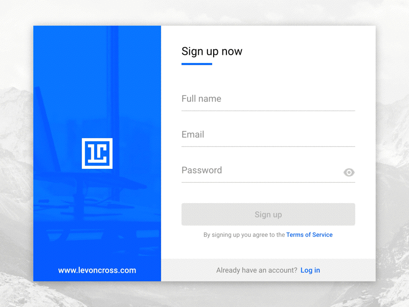 Daily UI #001 - Sign up