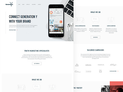 Communications Agency agency digital hero ui ux web web design