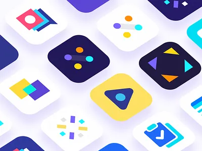 App Icons app app designer app icon chat communication connect ios iphone mark stream tasks video