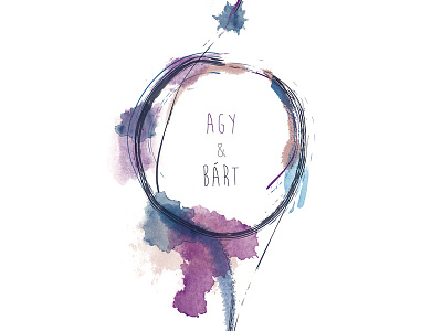 Wedding motive brand brush design drawing illustration paint painting watercolor