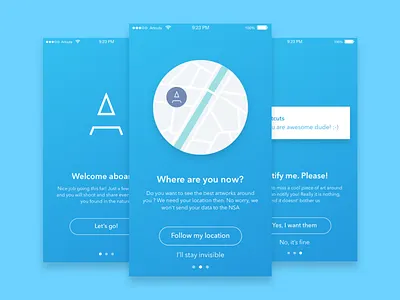 Artcuts - onboarding artcuts design illustration map onboading project side streetart ui ux