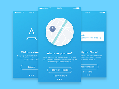 Artcuts - onboarding artcuts design illustration map onboading project side streetart ui ux
