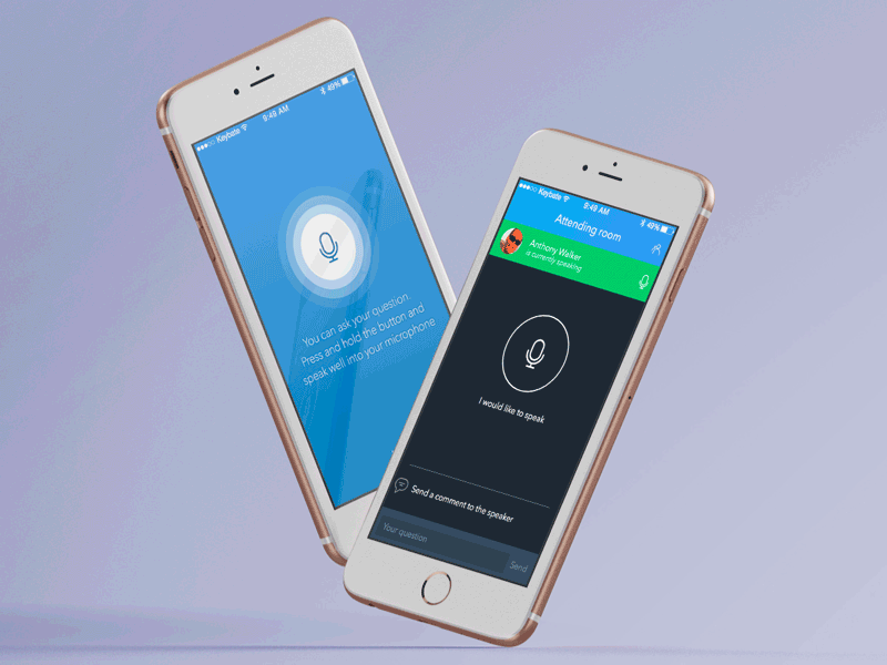 Keybate belighted ios keybate microphone swift ui ux webrtc