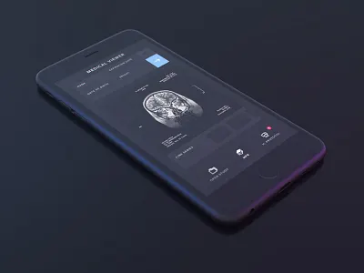 Free Dark iPhone Mockup 3d c4d free iphone lighting mockup octane perspective render ui