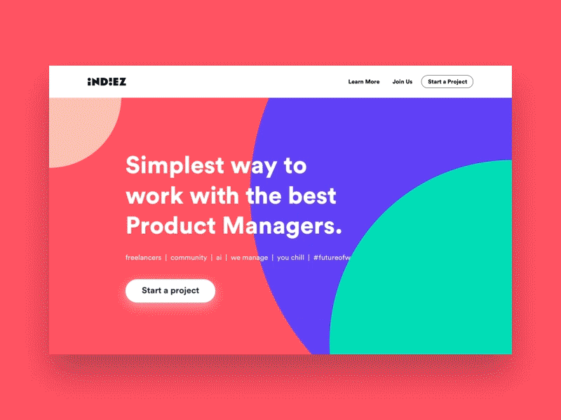 Indiez Debut debut desktop illustration interactive mograph motion ui ux ux choreography web