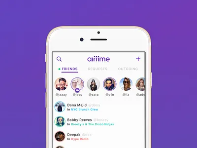 Friends! adding airtime buddylist chat friends friendslist list