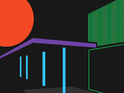 Figma Architectural Illustration architectural architecture color design figma geometric illustration product design shape