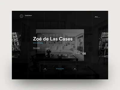 Portfolio 2017 is live! clean design interaction interface meneur portfolio thadde ui user ux website