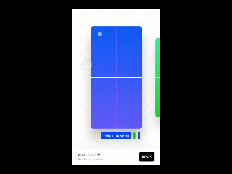 Office TT table booking app - WIP android animation app apple clean fun ios ix minimal motion ui ux