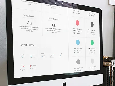 Style Guide - Web App color fonts icons palette saas style guide ui ux