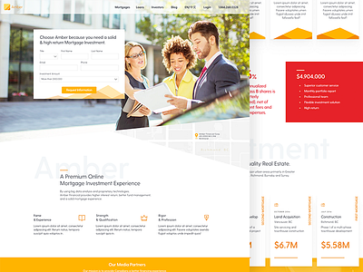 Mortgage Investment Company Homepage card style cards cta homepage investment media logos mic mortgage