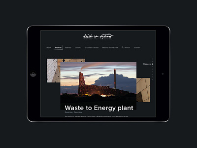 Designed by Erick van Egeraat - Project page architecture custom slides project page