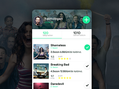 Wtcdo TV Series Mobile App android app design episode ios mobile startup tv series ui ux watched