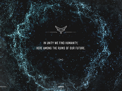 Project Particles design game particles promotion website