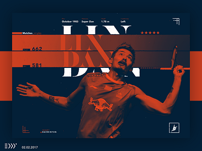 Lin Dan athlete badminton eddy layout legend lindan logo olympic poster sport typography