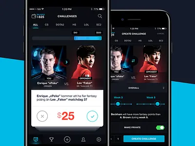 Flwless eSport App #2 bet card challenge counterstrike duel esport flwless game samborek sport tinder