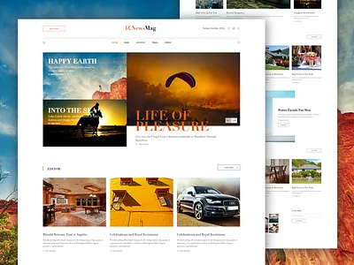 NewsMag News Magazine Site.. blog comment forum landing page magazine magazine site news newsmag single blog uiux website