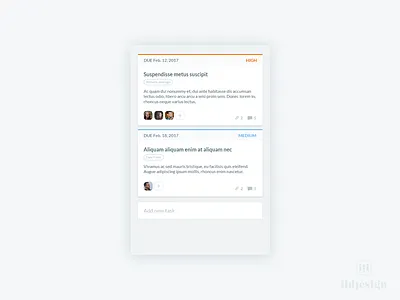 Kanban Card UI Design ildiesign kanban kanban card kanban ui project management projet ui ux
