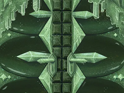 Emerald Door color design door green illustration illustrations illustrator packaging painting photoshop