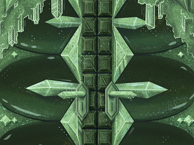 Emerald Door color design door green illustration illustrations illustrator packaging painting photoshop