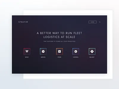 Landing page Logistic clean landing page logistic minimal ui ux web web design
