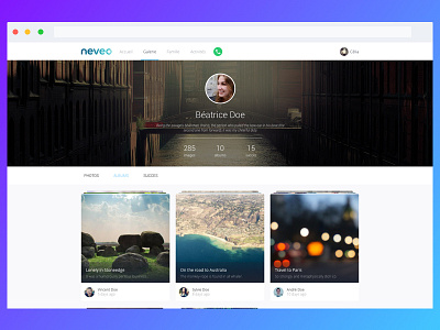 Neveo - Desktop website application belighted colorful design desktop flat share smartphone tablet ui ux website
