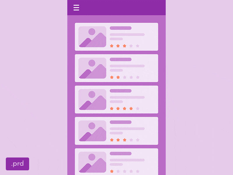 Low fidelity mobile app prototype #01 animation free freebie gif interaction low fidelity mobile prd principle ui ux wireframes