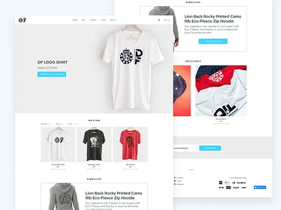 Disposable Fame Site design illustration t shirt t shirtart typography web