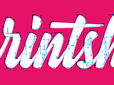 Bézier Babes bezier branding brush lettering logo logotype script