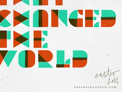 Type Exploration colors lettering offset phrase retro shapes texture type