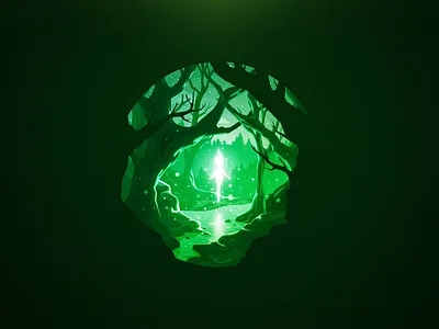 Forest Fairy bog dazzling fairy fen firefly forest girl landscape magic marsh morass nature proart prokopenko radiance reflection river slough swamp tree