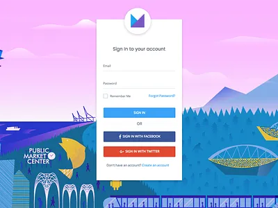 Material Design Login V2 card colors login materialdesign signin theme ui widget