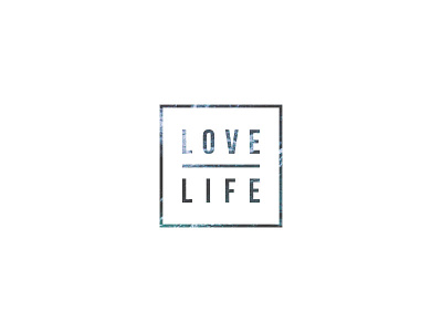 Love Life wallpaper blue clean design life love mask minimal ocean symmetry typography wallpaper white