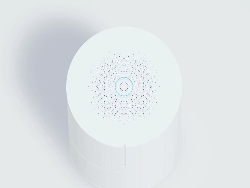 Personal assistant concept 3d a.i app design flat ios motion navigation product uiux vector web