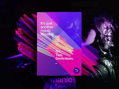 👁Made You Look👁 | 22 | Manic Monday 2017 creative design dribbble freelance manic monday poster posters type